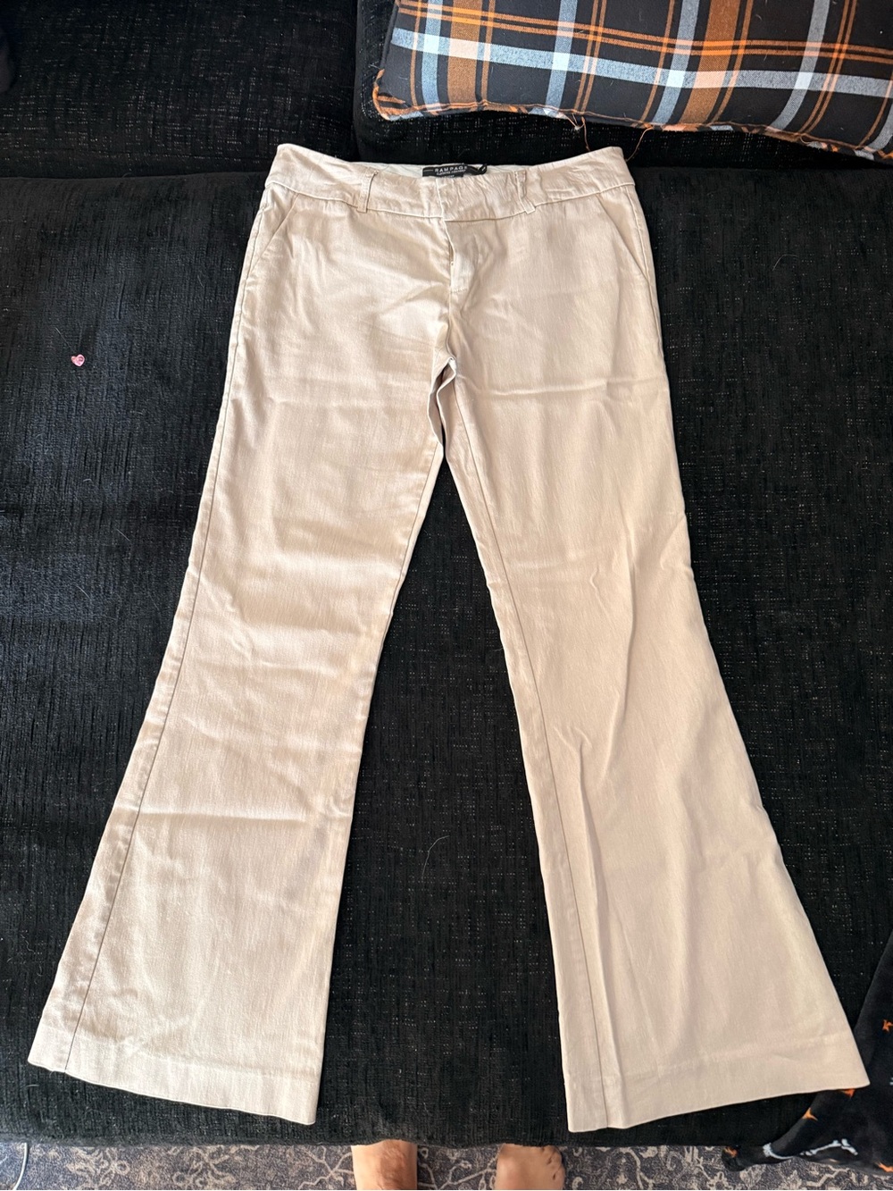 Rampage Cream Flare Pants - Women's Boot Cut